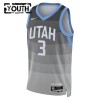Camiseta Niños NBA Utah Jazz Keyonte George 2025-26 Nike City Edition Gris Swingman
